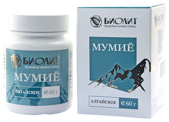 Мумие Биолит Алтайское, 60 г