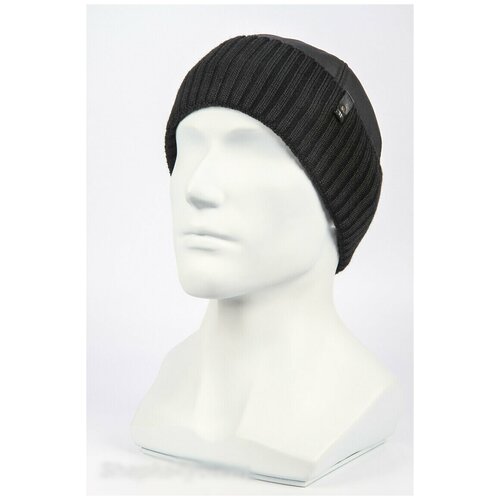 фото Шапка бини starkoff, размер 58, черный