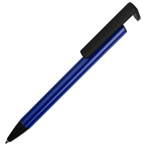 фото Ручка-подставка шариковая кипер металл, синий yoogift