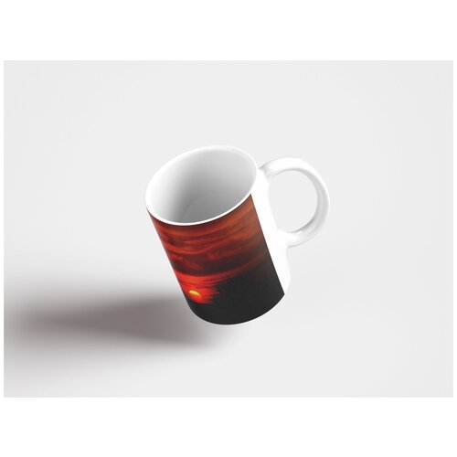 фото Кружка "закат, солнце, красный 320 мл. белая lotsprints