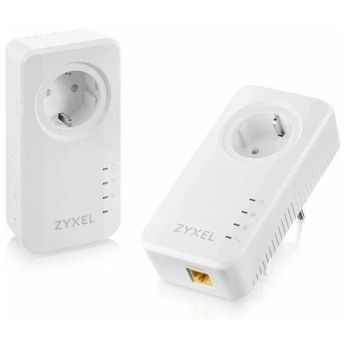 Сетевой адаптер Powerline ZYXEL PLA6457 Gigabit Ethernet, 2 шт. [pla6457-eu0201f]