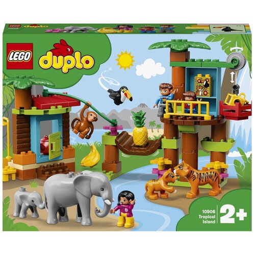 конструктор дупло детская площадка 103 детали a861 LEGO DUPLO 10906 Тропический остров, 73 дет.