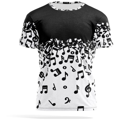 фото Футболка panin brand, размер xl, черный, белый