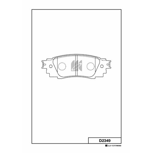 Колодки тормозные задн. Lexus 07- D2349