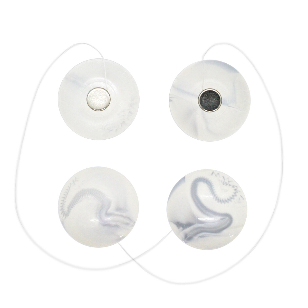 Клипсы для штор магнитные 2 шт, 3,5*30 см, на леске, 'Агат', SmolTex (79)