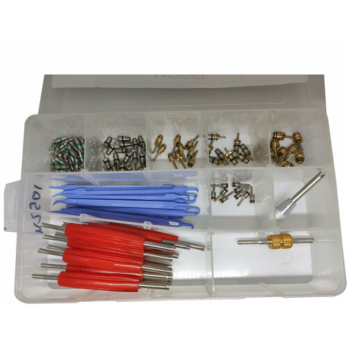 Набор золотников и сервисных ключей, 110 штук