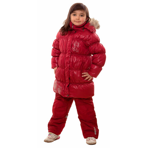 фото Куртка velfi зимняя, размер 98, красный