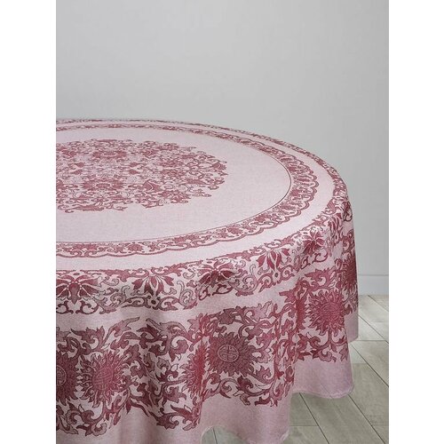 Скатерть на стол, круглая, диаметр 178, хлопок, Яковлевский жаккард.