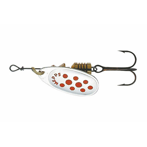 Блесна вращающаяся Mepps COMET PTS, 5, SILVER/Red dots, комплект из 1 штука