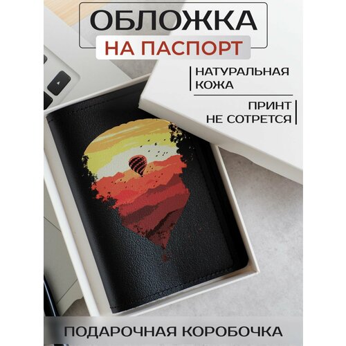 Обложка для путешествий RUSSIAN HandMade, черный