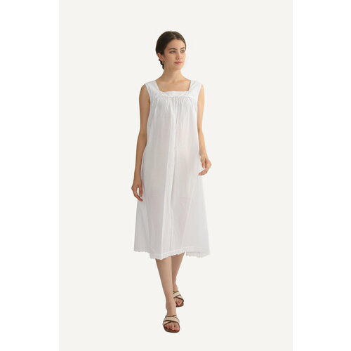 фото Платье mingul & meiyeon, без рукава, размер s, белый