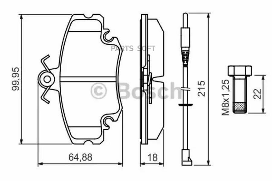 Тормозные колодки Bosch - фото №4