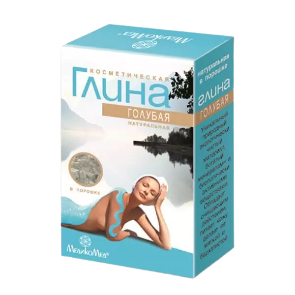 Глина Медикомед голубая косметическая, 100 гр - фото №8