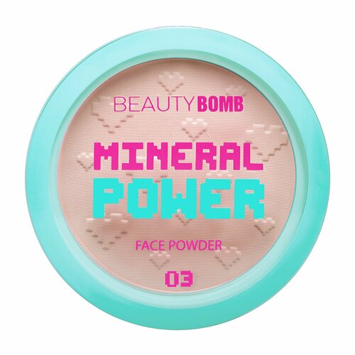 BEAUTY BOMB Пудра минеральная для лица Mineral powder, 9 г, 03 Темно-бежевый