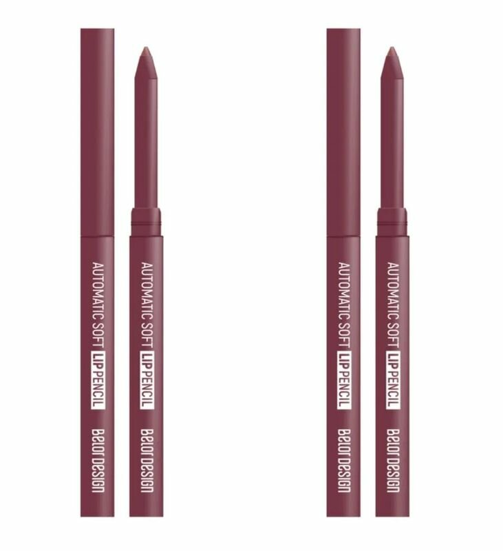 BelorDesign Карандаш для губ Automatic soft lippencil, тон 201, 2 шт