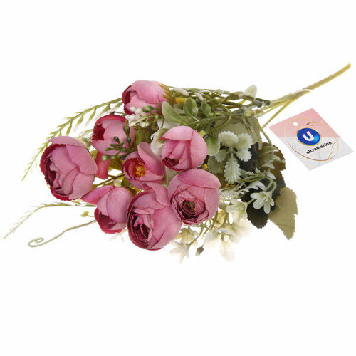 Искусственные цветы «Летнее вдохновение» Пионы 28см цвет пыльно-розовый
