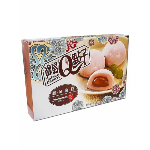 fun food jmarket японское рисовое пирожное моти банан Моти Qidea таро 210г