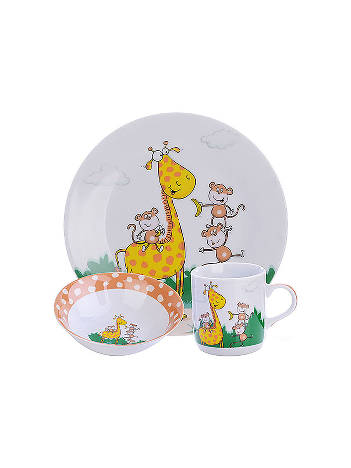 фото Набор детской посуды Loraine, фарфоровый, 3 предмета