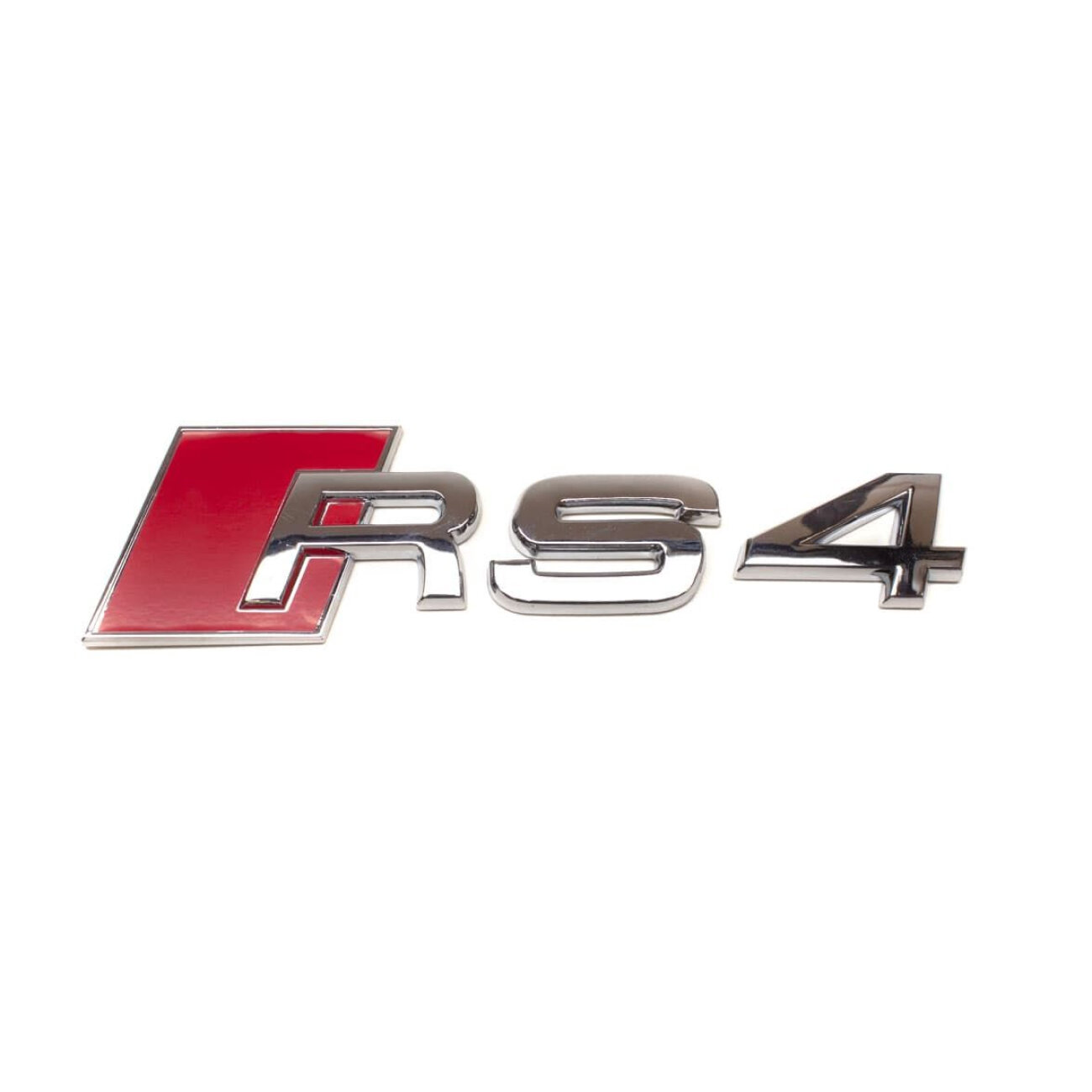 Шильдик на багажник для Audi от версии RS4 хром