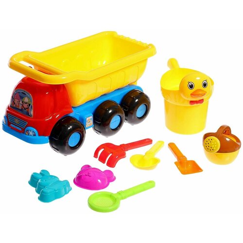 Набор для игры в песке Грузовичок 9 предметов 1682₽