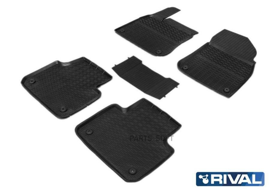 RIVAL 62804001 Коврики саона итьевые, RIVAL, дя Kia Sorento IV 5/7 мест 2020-