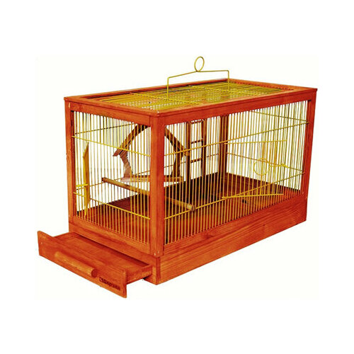 Дарэлл 8761клен ZооМ Клетка для птиц Ретро-кантри средняя, деревянная 56*30*35см