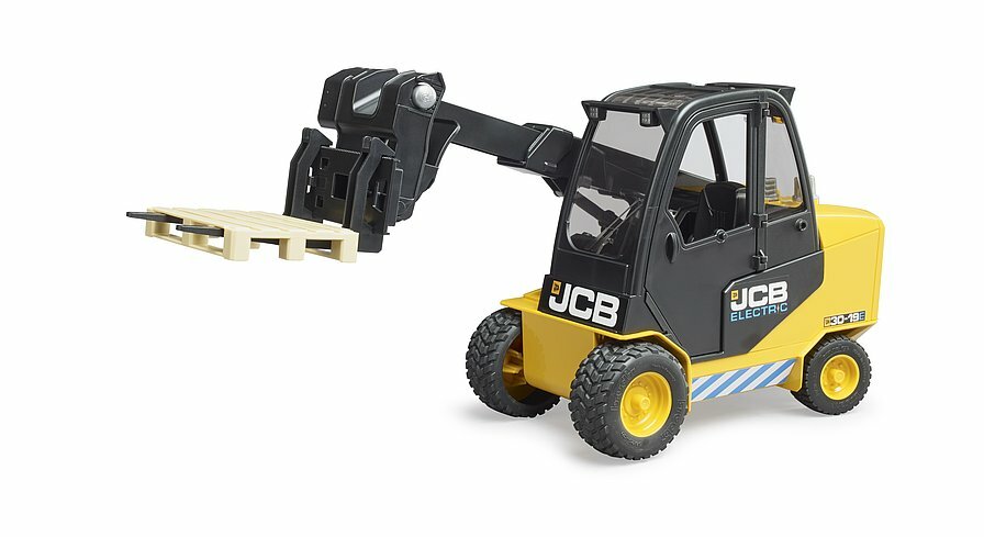 Погрузчик Bruder JCB Teletruck, с паллетом 02-512