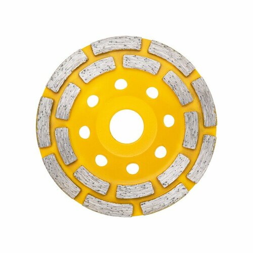 Чашка алмазная шлифовальная двухрядная 115х222мм KRANZ цена за 1 шт 1870₽