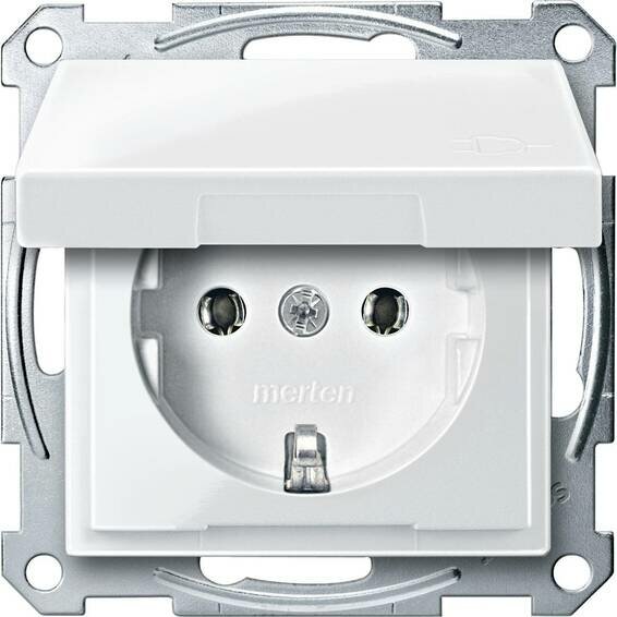 Розетка Schneider Electric MTN2311-0319 Merten System M, 16 А, с заземлением