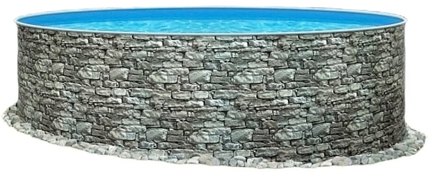 Морозоустойчивый бассейн Azuro Stone круглый 3,6х0,9 м (без оборудования)