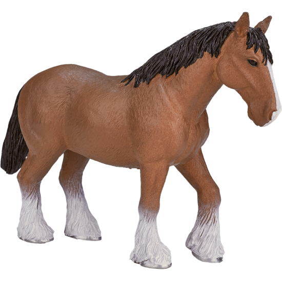 Фигурка Konik AMF1026 Лошадь Клейдесдаль коричневая