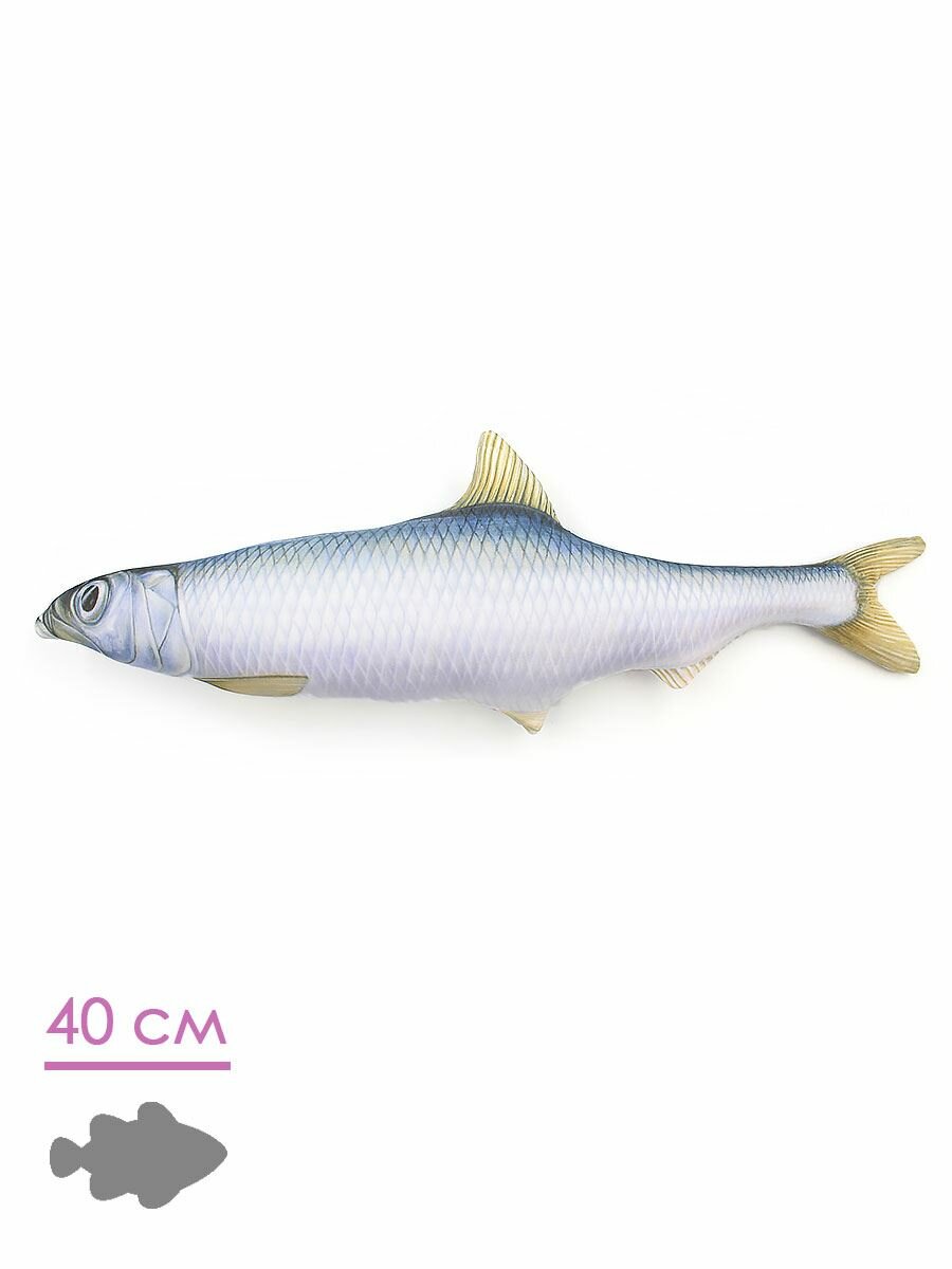 Мягкая игрушка-антистресс Рыба Селёдка 40 см