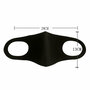 Многоразовая анатомическая защитная маска для лица Fashion Mask неопреновая, черная (2 шт.)