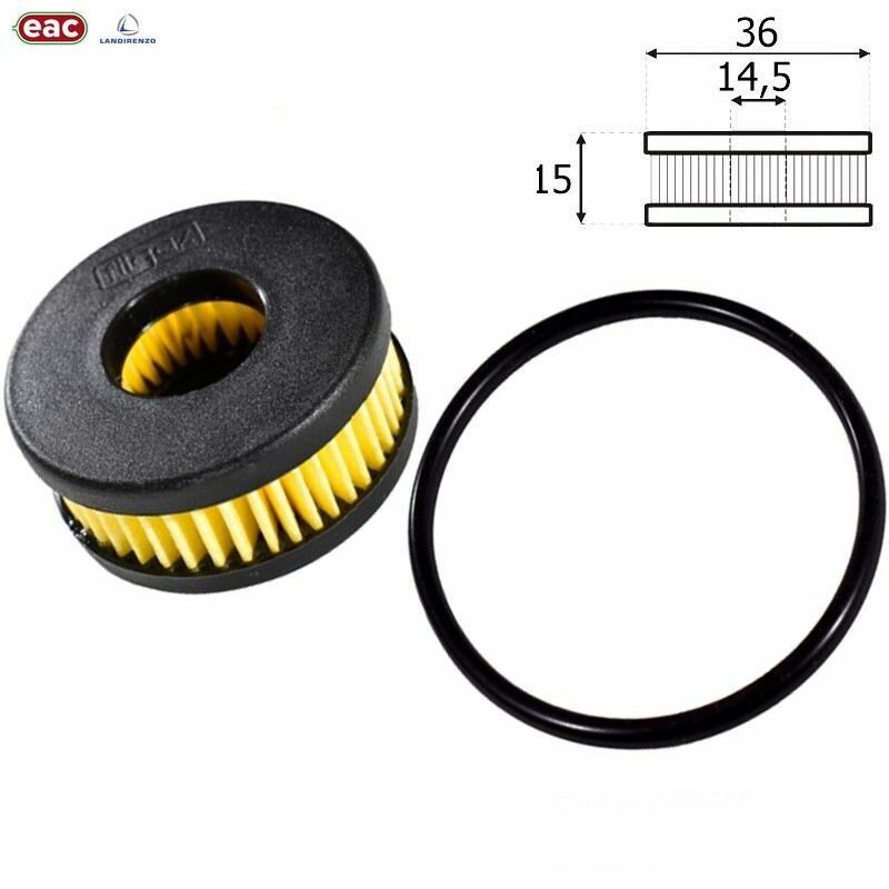 фото Фильтр газового клапана ГБО LANDI RENZO с кольцом