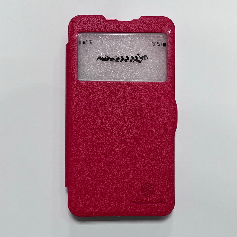 Чехол-книжка для HTC Desire 516, HTC Desire 316, цвет красный, Nillkin Fresh Series с окном