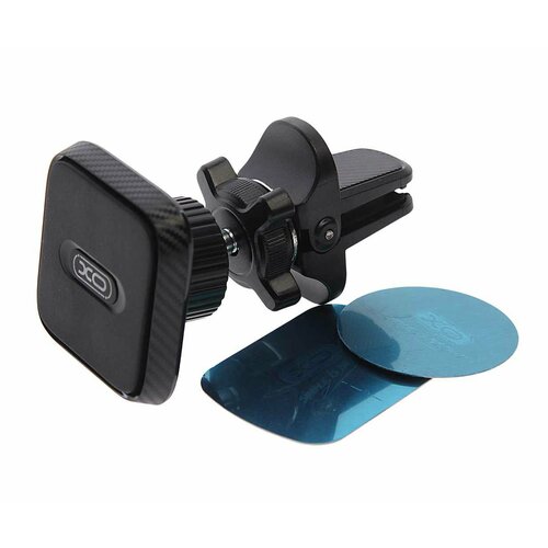 Держатель телефона на дефлектор магнитный черный C123 Black XO 1469₽