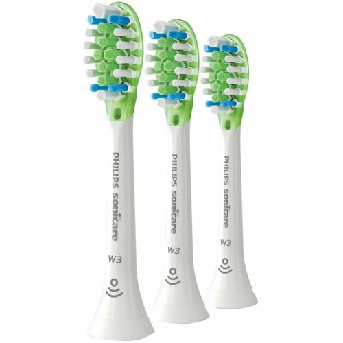 набор насадок philips sonicare w3 premium hx9063 67 для ирригатора и звуковой щетки белый 3 шт Набор насадок Philips Sonicare W3Premium White HX9063/67, белый, 3 шт