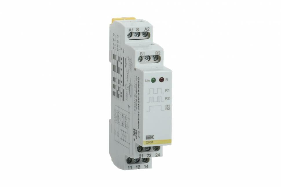 Импульсное реле IEK ORM 2 контакта, 12-240 В AC/DC ORM-02-ACDC12-240V