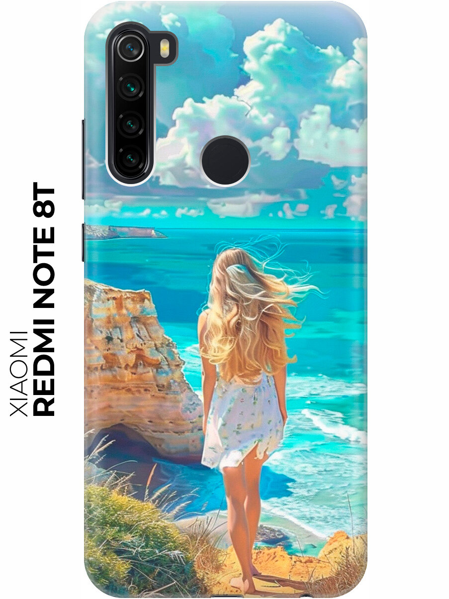 Силиконовый чехол на Xiaomi Redmi Note 8T с принтом "Безкрайнее море"