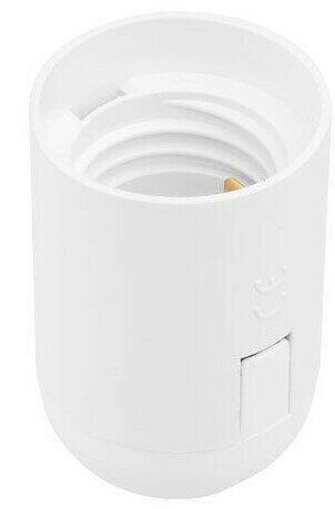 Патрон Е27 термостойкий пластик подвесной, белый Юпитер (JP7702-07) (юпитер)