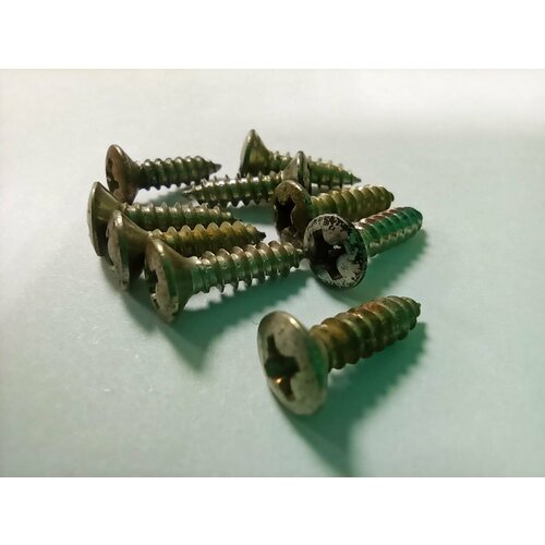 HOSCO TS-01N, саморез для гитарной панели (3 x 12 mm), состаренные никель