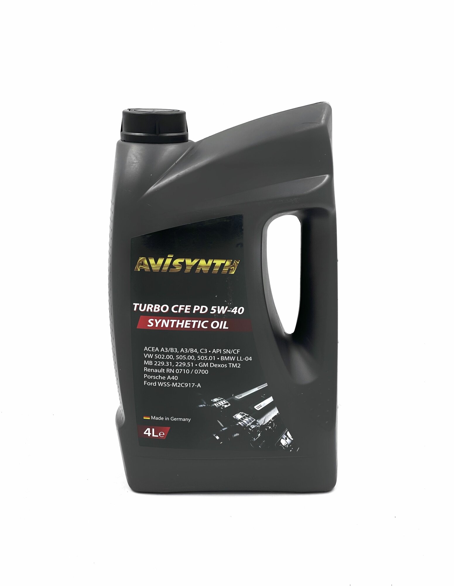 Масло моторное Avisynth turbo cfe pd 5w-40, синтетическое 4л