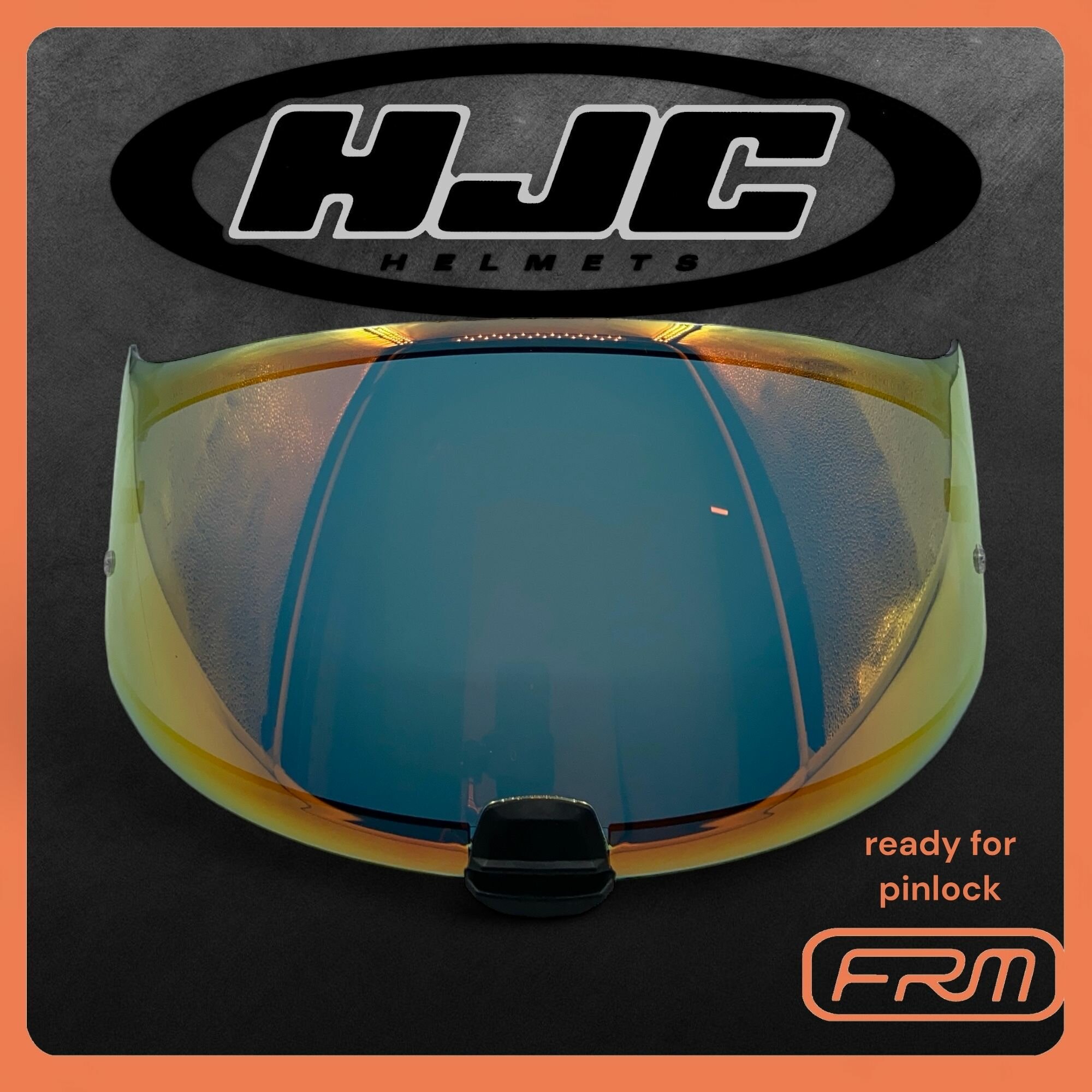 Визор для шлема HJC HJ-20M IS-17 C70 FG-17 FG-ST красно-золотой