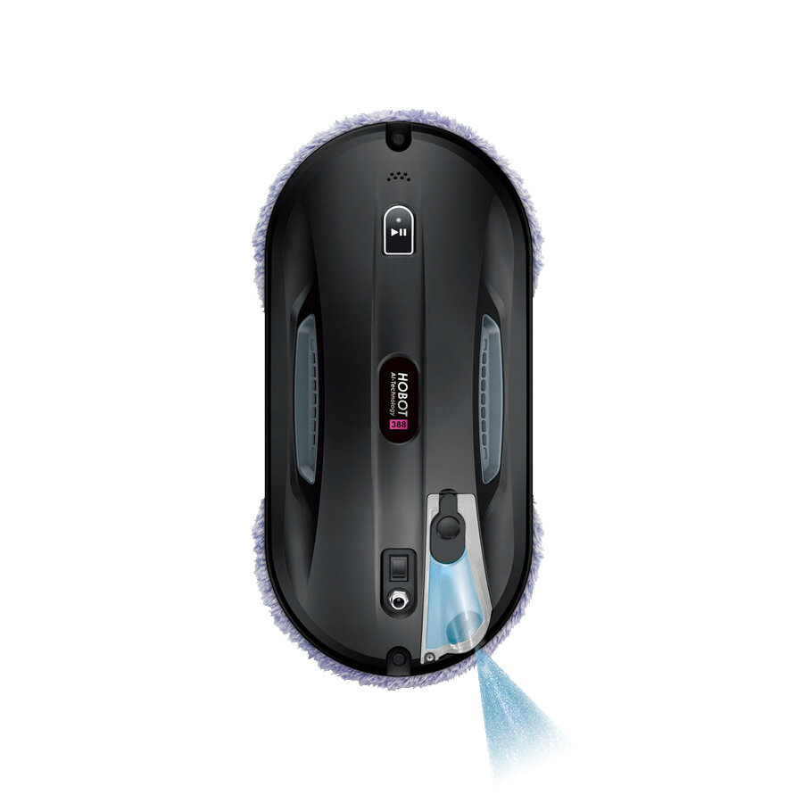 Робот для мойки окон HOBOT 388 Ultrasonic, черный