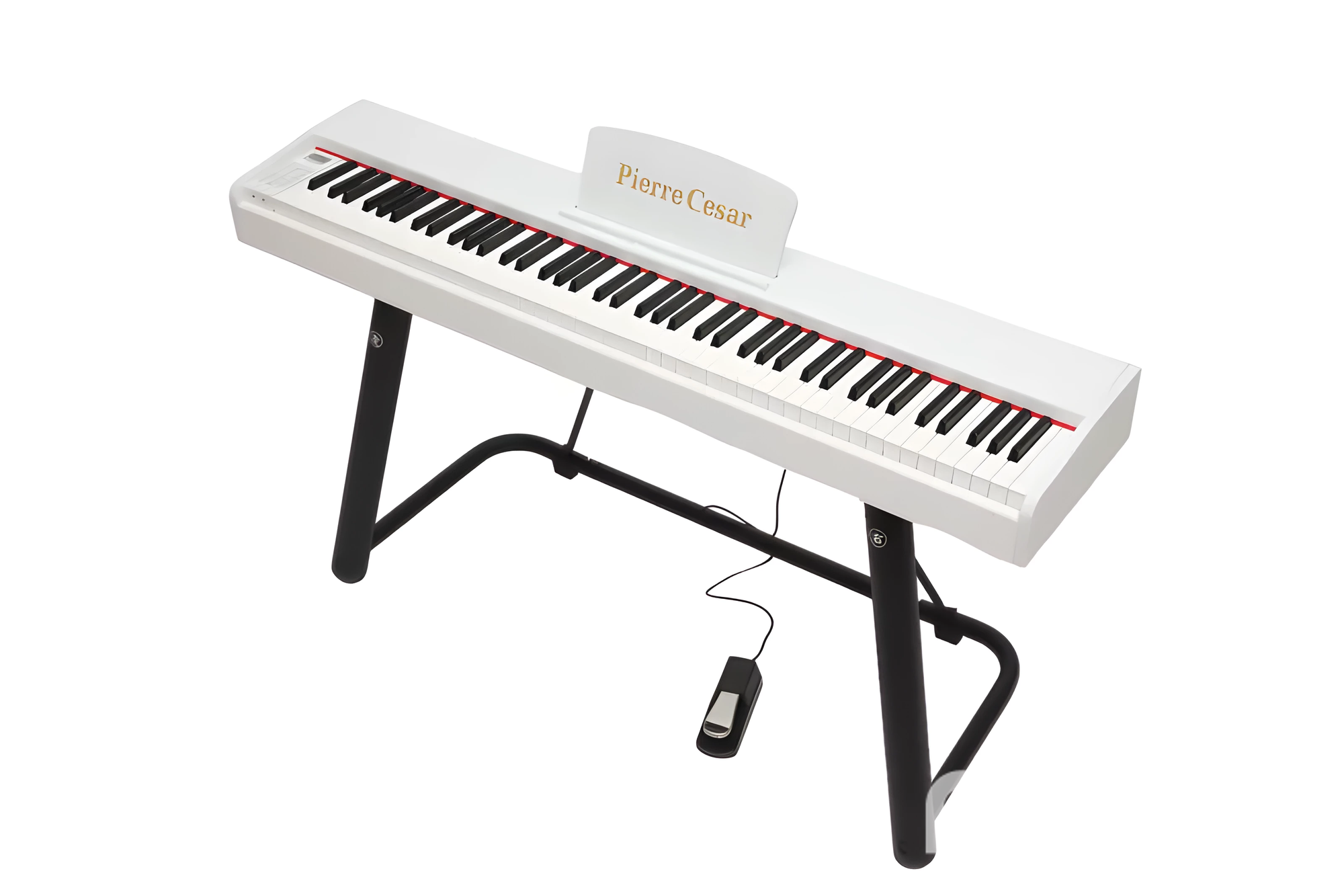 DP-121-HF-WH цифровое фортепиано звуки DREAM, 88 клавиш, полновзвешенный молоточковый механизм, 960 тембров, многодорожечная запись, эффекты, 2х10 Вт, одиночная педаль, белое, без подставки, Pierre Cesar