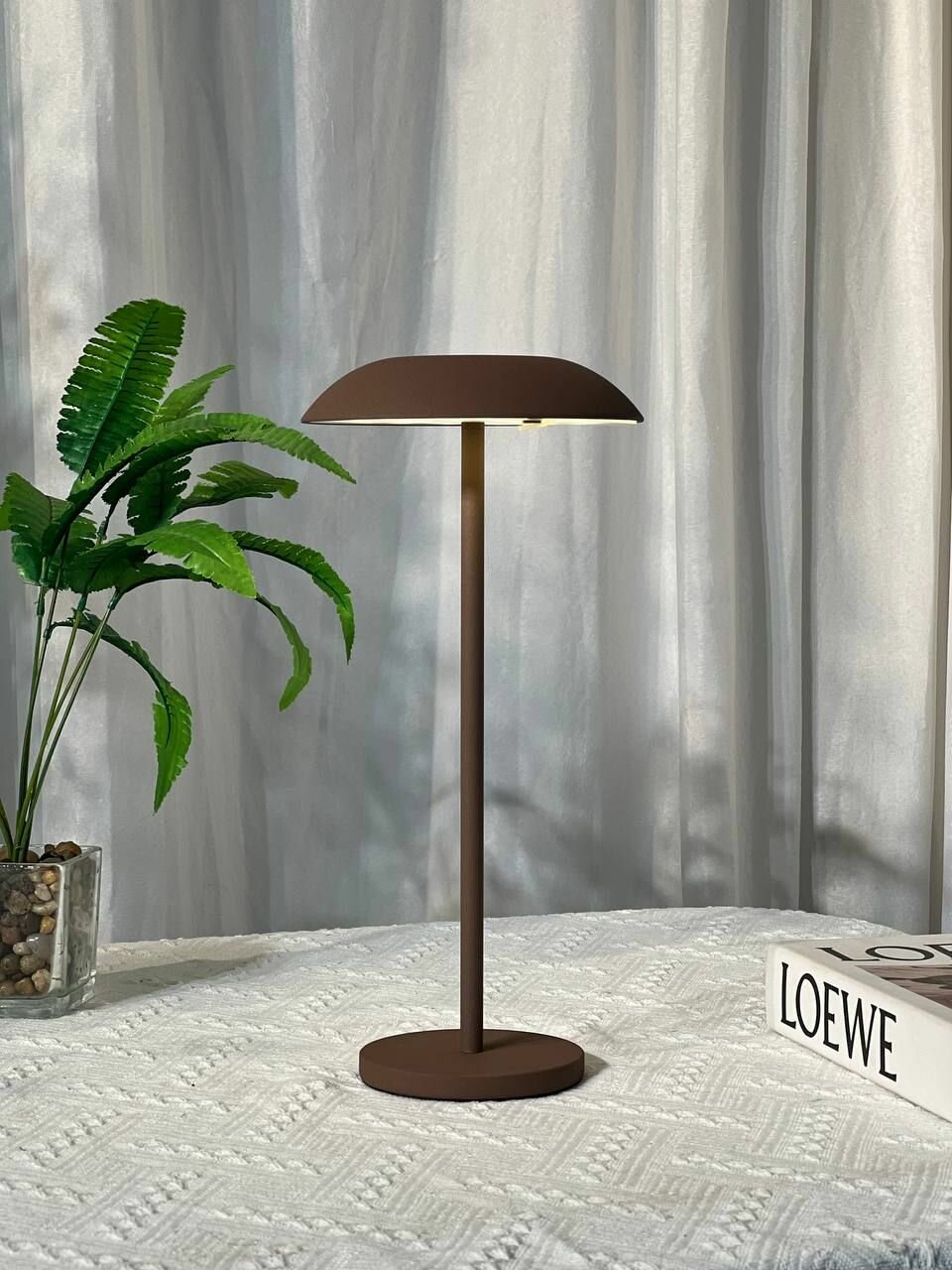 Лампа настольная Glamping Lighting T brown, 82420-T brown, Стиль Скандинавский
