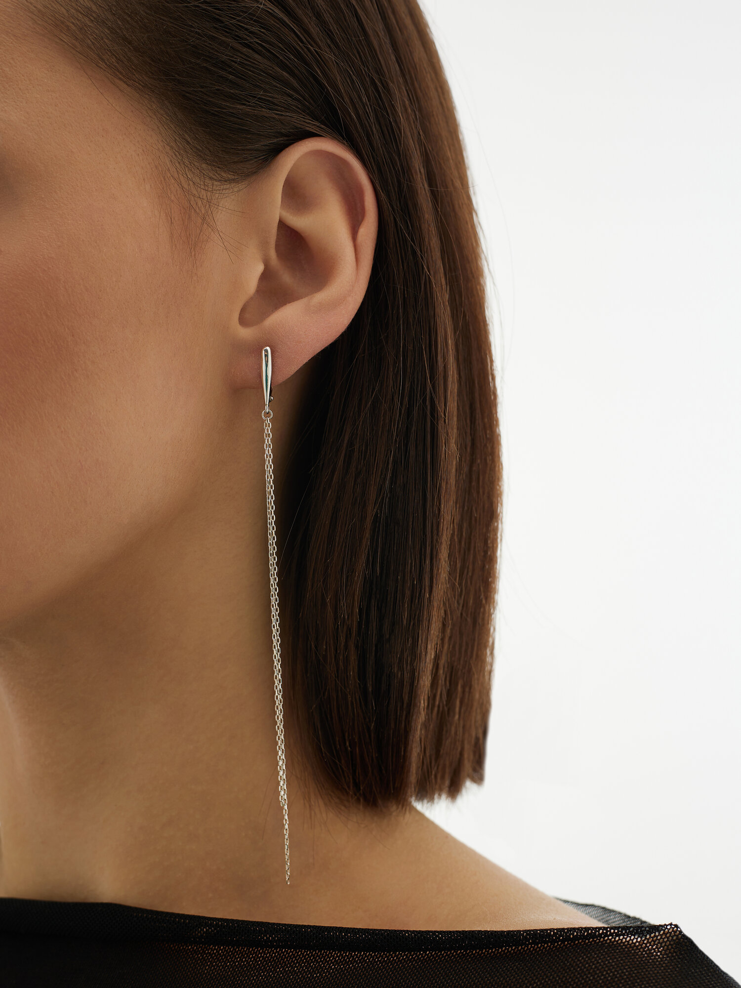 Серьги Ювелир Карат, серебро, 925 проба, родирование, размер 9.5 мм, , серебристый — фото 1