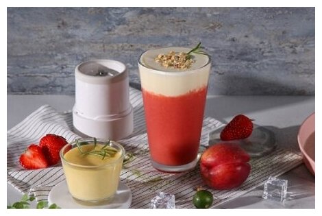 Портативный блендер Xiaomi Mijia Portable Juicer Cup MJZZB01PL, 300 мл, белый — фото 1