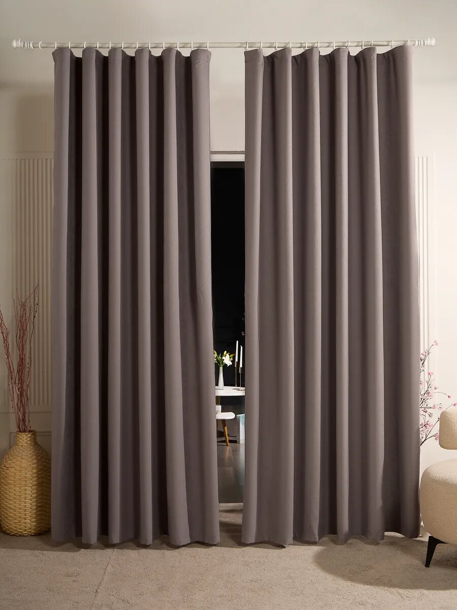 Шторы для гостиной и спальни SANPA HOME,150х250 см, 2шт. на шторной ленте