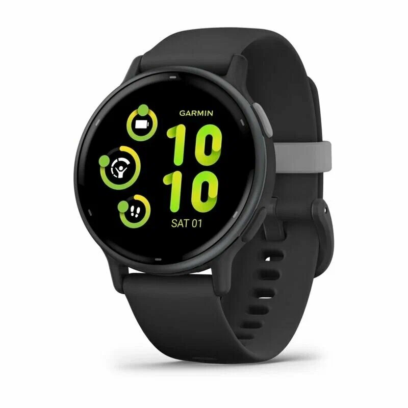 Смарт-часы Garmin Vivoactive 5, GPS, WiFi, Black/Slate (010-02862-10)